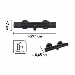 Baliv Thermostat-Duscharmatur DU-2060 Schwarz -Badezimmerbedarf Geschäft 048122122206 VM01 281021 L