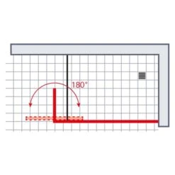 Schulte Walk-In Dusche Toura 80 X 200 Cm Mit Beweglichem Element 40 Cm -Badezimmerbedarf Geschäft 060991060762 2053 060762 6