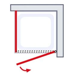 Schulte ExpressPlus Drehtür Inkl. Seitenwand AlexaStyle2.0 80 X 80 X 192 Cm -Badezimmerbedarf Geschäft 060991064142 2053 064142 6