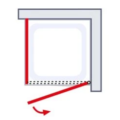 Schulte ExpressPlus Drehtür Seitenwand Mit Duschwanne AlexaStyle2.0 80 X 80 -Badezimmerbedarf Geschäft 060991064418 2053 064418 6
