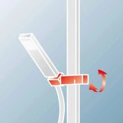 Schulte ExpressPlus Duschsystem White Style Version"Square" Mit Umsteller -Badezimmerbedarf Geschäft 060991064524 2053 064524 5