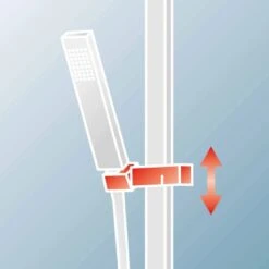 Schulte ExpressPlus Duschsystem White Style Version"Square" Mit Umsteller -Badezimmerbedarf Geschäft 060991064524 2053 064524 6