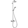 Hansgrohe Showerpipe Croma 160 1jet Mit Thermostat Chrom -Badezimmerbedarf Geschäft 1101997 4628 1