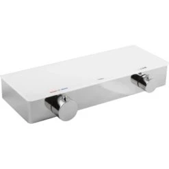 Baliv Thermostat-Duscharmatur DU-2070 Weiß Verchromt