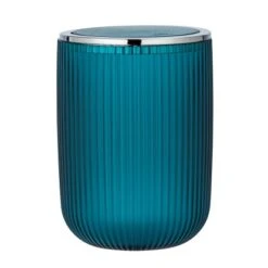 Wenko Schwingdeckeleimer Agropoli S Petrol 2 L Kunststoff 14.5 X 20 X 14.5 Cm -Badezimmerbedarf Geschäft 12506 sb freisteller de 02