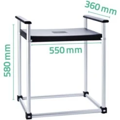 Bad-Hocker XXL Premium Schwarz -Badezimmerbedarf Geschäft 127670 4213 a0221010 5