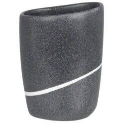 Spirella Zahnputzbecher Etna Kunststoff Stein Anthrazit