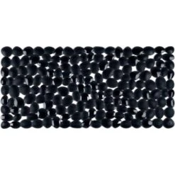 Spirella Wanneneinlage Pebble 75 Cm X 36 Cm Black