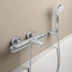 Ideal Standard Badethermostat Ceratherm T50 Aufputz Chrom -Badezimmerbedarf Geschäft 189337 3049 12