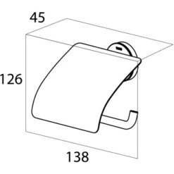 Tiger Toilettenpapierhalter Mit Deckel Urban Schwarz -Badezimmerbedarf Geschäft 2317 4621 4008911316063 13