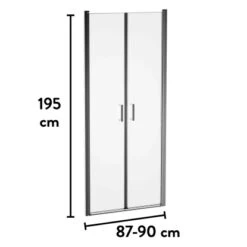 Baliv Dusch-Pendeltür DUK-90.61P 87-90 Cm X 195 Cm Chrom -Badezimmerbedarf Geschäft 250312110959 VM01 190221 L