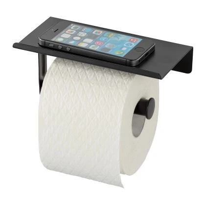 Allstar Wand-Toilettenpapierhalter Walli Schwarz Matt 18 Cm X 9,5 Cm X 7,5 Cm 4 Allstar Wand-Toilettenpapierhalter Walli Schwarz Matt 18 Cm X 9,5 Cm X 7,5 Cm – Bild 2