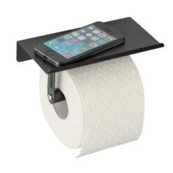 Allstar Wand-Toilettenpapierhalter Walli Schwarz Matt 18 Cm X 9,5 Cm X 7,5 Cm 8 Allstar Wand-Toilettenpapierhalter Walli Schwarz Matt 18 Cm X 9,5 Cm X 7,5 Cm -Badezimmerbedarf Geschäft 25746 sb freisteller de 03