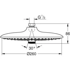 Grohe QuickFix Kopfbrause Vitalio Joy 260 7 Grohe QuickFix Kopfbrause Vitalio Joy 260 -Badezimmerbedarf Geschäft 260 kopfbrause mazeichnung