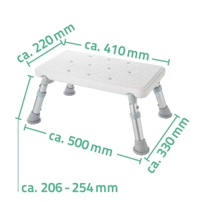 Ridder Bad-Tritthocker Weiß Höhenverstellbar 8 Ridder Bad-Tritthocker Weiß Höhenverstellbar – Bild 6