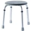 Ridder Duschhocker Grau-Silber Rund Und Höhenverstellbar