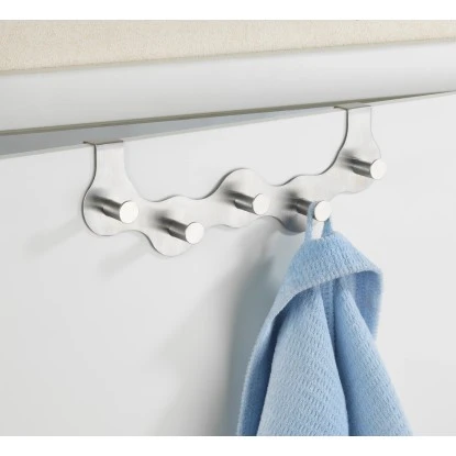 Wenko Türgarderobe Garda Edelstahl Matt 4 Wenko Türgarderobe Garda Edelstahl Matt – Bild 2