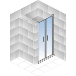 Schulte ExpressPlus Pendeltür In Nische AlexaStyle2.0 Alunatur 90x192cm -Badezimmerbedarf Geschäft 32020 2053 4060991037580 5