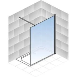 Schulte ExpressPlus Walk In M8 MasterClass Chromoptik Klar Hell 200x90cm -Badezimmerbedarf Geschäft 32020 2053 4060991038082 5