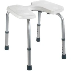 Wenko Duschhocker Mit Hygieneausschnitten Secura Weiß Höhenverstellbar