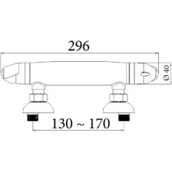 Sanitop-Wingenroth Thermostat Brausearmatur Rome Chrom -Badezimmerbedarf Geschäft 370296 3711 069991 SZ