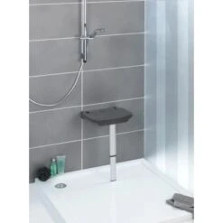 Wenko Duschklappsitz Secura Premium Anthrazit -Badezimmerbedarf Geschäft 38243602 sb ambiente de 01