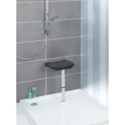 Wenko Duschklappsitz Secura Premium Anthrazit -Badezimmerbedarf Geschäft 38243602 sb ambiente de 04