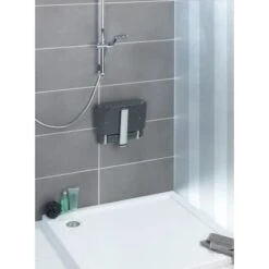 Wenko Duschklappsitz Secura Premium Anthrazit -Badezimmerbedarf Geschäft 38243602 sb ambiente de 05