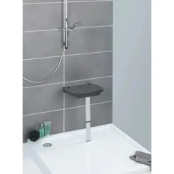 Wenko Duschklappsitz Secura Premium Anthrazit -Badezimmerbedarf Geschäft 38243602 sb ambiente de 06