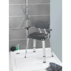 Wenko Rückenlehne Secura Premium Anthrazit 19 Wenko Rückenlehne Secura Premium Anthrazit -Badezimmerbedarf Geschäft 38247419 sb ambiente de 04