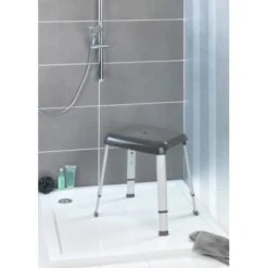 Wenko Duschhocker Secura Premium Anthrazit Höhenverstellbar -Badezimmerbedarf Geschäft 38251133 sb ambiente de 01