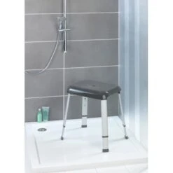 Wenko Duschhocker Secura Premium Anthrazit Höhenverstellbar -Badezimmerbedarf Geschäft 38251133 sb ambiente de 04