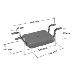 Wenko Badewannensitz Secura Premium Polypropylen 74 X 15.5 X 36 Cm Anthrazit -Badezimmerbedarf Geschäft 38259924 sb ambiente de 07
