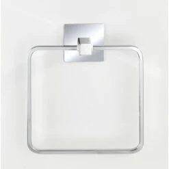 Wenko Turbo-Loc Edelstahl Handtuchring Quadro 16.5 X 19.5 X 3.5 Cm -Badezimmerbedarf Geschäft 38263556 sb ambiente de 03