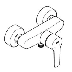 Grohe QuickFix Einhand-Duschbatterie Start Schwarz -Badezimmerbedarf Geschäft 4005176782060 4520 AI 01