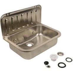 Sanitop-Wingenroth Ausgussbecken Edelstahl 50 Cm Chrom 16 Sanitop-Wingenroth Ausgussbecken Edelstahl 50 Cm Chrom -Badezimmerbedarf Geschäft 4006596042161 2177 7