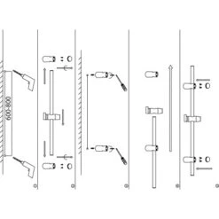 AquaSu Duschstange Taobo 90 Cm Chrom -Badezimmerbedarf Geschäft 4006596722629 722629 87