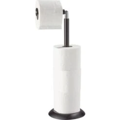 WC-Rollenhalter Schwarz -Badezimmerbedarf Geschäft 4007871008636 S02 240715