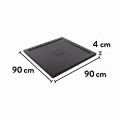 Baliv Duschwanne DW-90.70 E Quadratisch 90 Cm X 90 Cm -Badezimmerbedarf Geschäft 4007871039982 VM01 150621