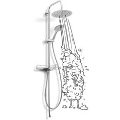 Baliv Überkopfbrause-Set KBS-8020 Chrom -Badezimmerbedarf Geschäft 4007873042874 S02 010419