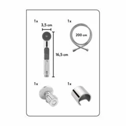 Baliv Bidet-Handbrauseset HBR-30.290 Verchromt -Badezimmerbedarf Geschäft 4007873320392 VM01 260521