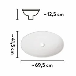 Baliv Aufsatzwaschbecken WBA-7060 Oval 70 Mm X 42 Cm 15 Baliv Aufsatzwaschbecken WBA-7060 Oval 70 Mm X 42 Cm -Badezimmerbedarf Geschäft 4007874000781 VM01 170621