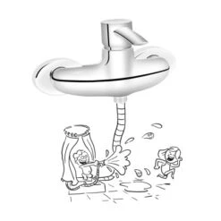 Baliv Duscharmatur DU-5120 Chrom -Badezimmerbedarf Geschäft 4007874116277 S03 130918