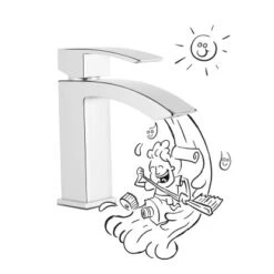 Baliv Waschtischarmatur WT-360 Chrom -Badezimmerbedarf Geschäft 4007874121080 30