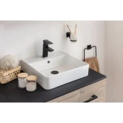 Fackelmann Aufsatzwaschbecken Vaida Keramik 40,5 Cm Weiß -Badezimmerbedarf Geschäft 4008033796996 3254 02