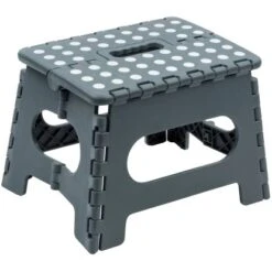 Wenko Klapptritt Rutschfest Mit Gummierten Füßen Grau