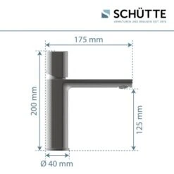Schütte Waschtischarmatur New York Graphit Matt 18 Schütte Waschtischarmatur New York Graphit Matt -Badezimmerbedarf Geschäft 4008431336121 2759 13