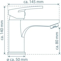 Schütte Waschbeckenarmatur Alaska Chrom-Weiß -Badezimmerbedarf Geschäft 4008431347103 2759 99