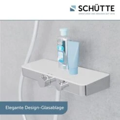 Schütte Thermostat-Duscharmatur Ocean Mit Ablage Chrom-Weiß -Badezimmerbedarf Geschäft 4008431605357 2759 3