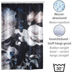 Wenko Anti-Schimmel Duschvorhang Peony Polyester 180 Cm X 200 Cm 10 Wenko Anti-Schimmel Duschvorhang Peony Polyester 180 Cm X 200 Cm -Badezimmerbedarf Geschäft 4008838303467 1068 03